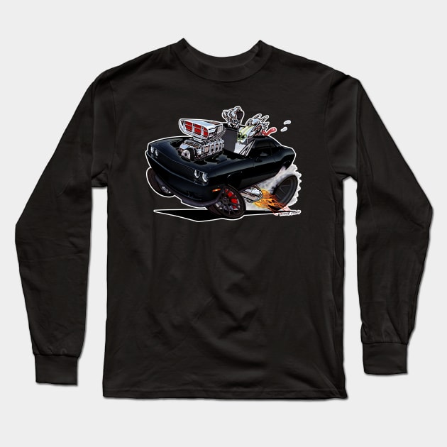 Challenger HELLCAT Black Long Sleeve T-Shirt by vincecrain